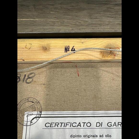 Marco Valeri Painting Fine Art 2002 Original Signed Oil Palette knife on canvas. - Picture 11 of 14